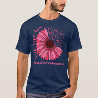 T-shirt Sensibilisation au cancer du sein Foi Espoir Amour