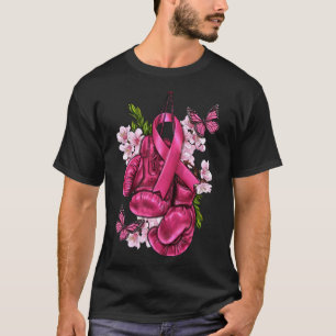 T-shirt Sensibilisation au cancer du sein Gants en boîte r