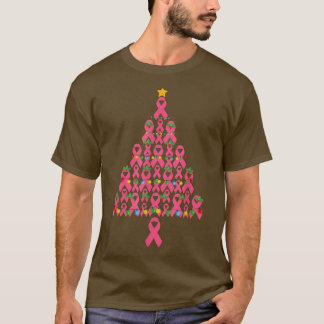 T-shirt Sensibilisation au cancer du sein Ruban rose Arbre