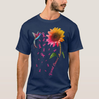T-shirt Sensibilisation au cancer du sein Tournesol Colibr