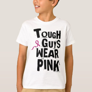 T-shirt Sensibilisation au cancer Les gars durs portent le
