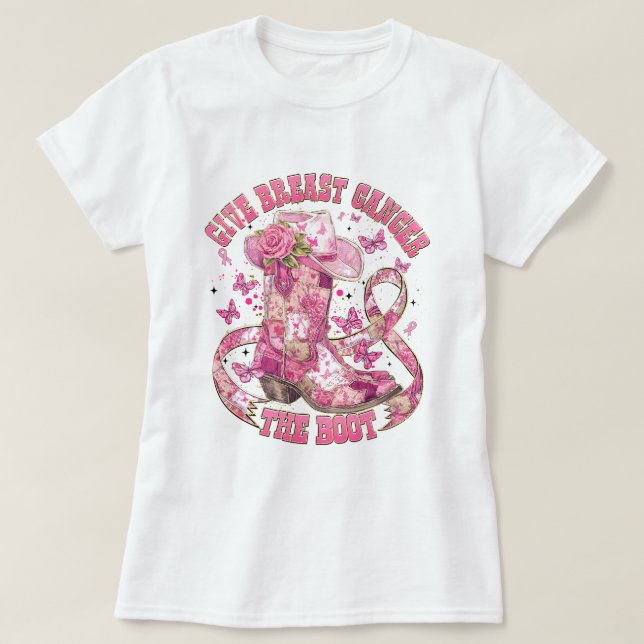 T-shirt Sensibilisation au cancer Nous Portons Rose (Design devant)