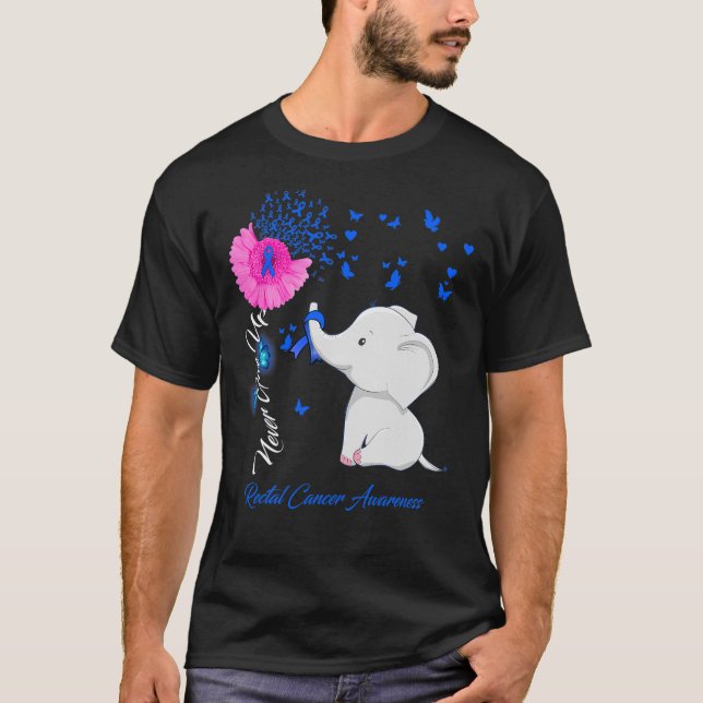 T-shirt Sensibilisation au cancer rectal des éléphants - C (Devant)
