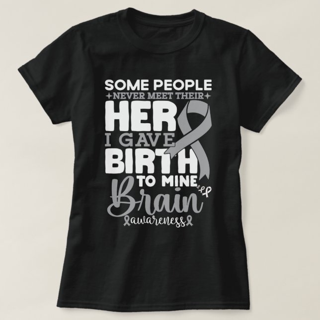 T-shirt Sensibilisation au cerveau Certaines personnes ne  (Design devant)