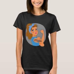 T-shirt Sensibilisation au diabète de type 1 Forte Rosie D