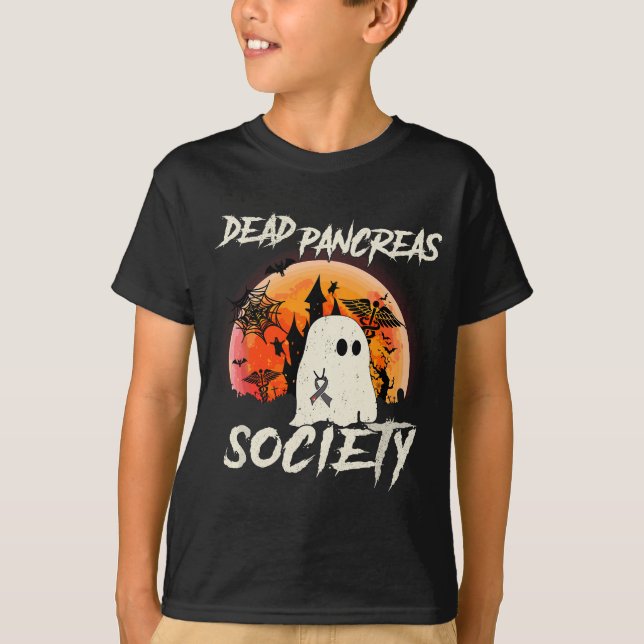 T-shirt Sensibilisation au diabète Pancréas mortes Société (Devant)