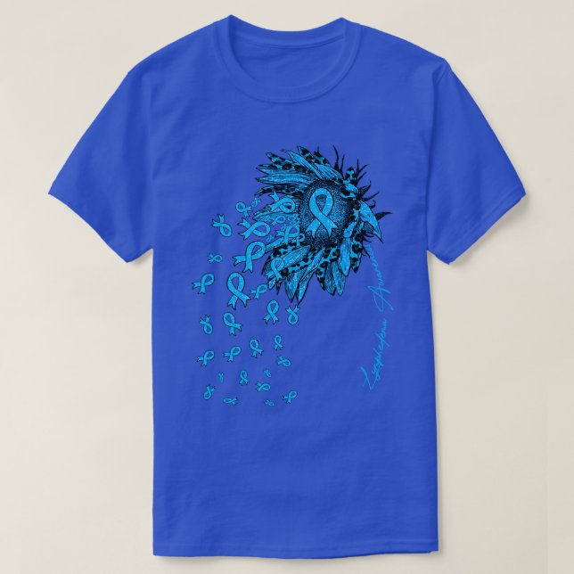 T-shirt Sensibilisation au lymphoedème Fleurs de tournesol (Design devant)