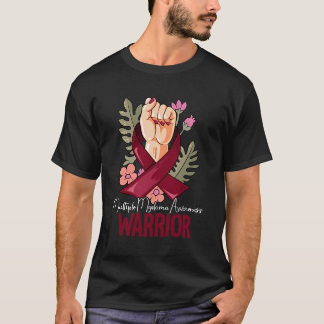T-shirt Sensibilisation au myélome multiple du guerrier (Devant)