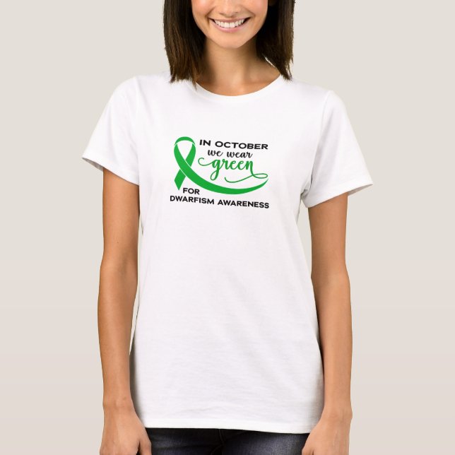 T-shirt Sensibilisation au nain Nous portons une chemise v (Devant)