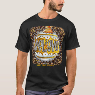 T-shirt Sensibilisation au rein Croire Ornament Leopar