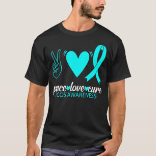 T-shirt Sensibilisation au SOPK Paix Amour Guérison Syndro