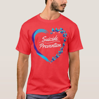 T-shirt Sensibilisation au suicide cardiaque papillon Sant