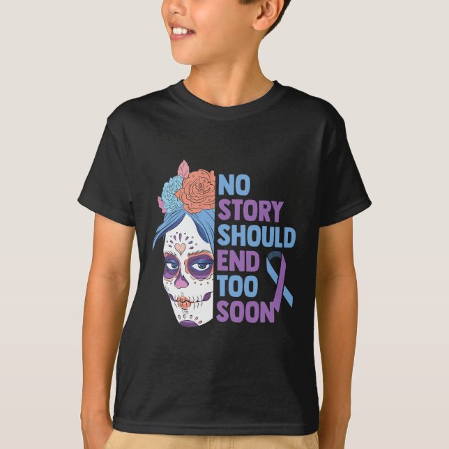 T-shirt Sensibilisation au suicide du tournesol crâne Psyc (Devant)