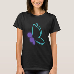 T-shirt Sensibilisation au suicide par papillon semi-cône