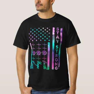 T-shirt Sensibilisation au suicide Restez fort Distress Am