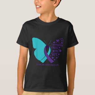 T-shirt Sensibilisation au suicide Son Dons Amour Mémoire 