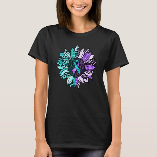 T-shirt Sensibilisation au suicide Tournesol Prévention du (Devant)