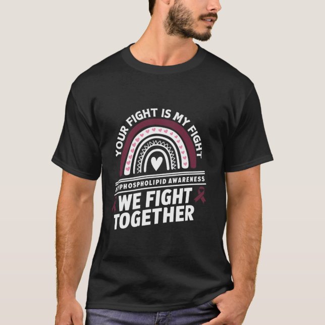 T-shirt Sensibilisation au syndrome antiphospholipidique A (Devant)