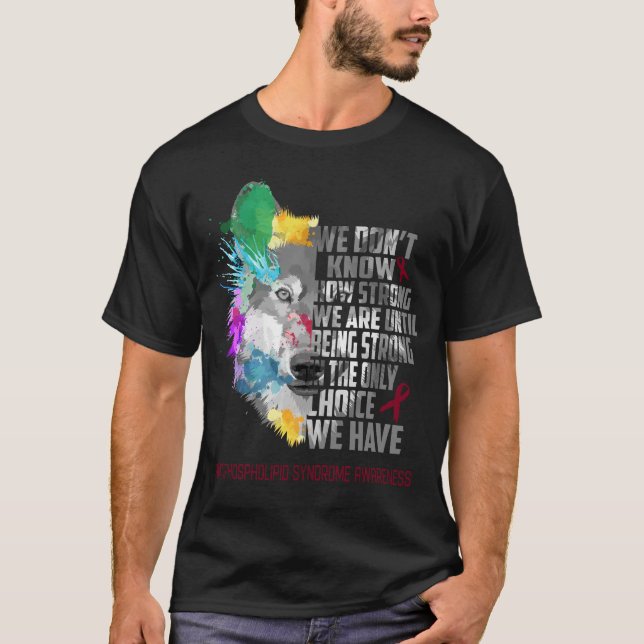 T-shirt Sensibilisation au syndrome antiphospholipidique S (Devant)