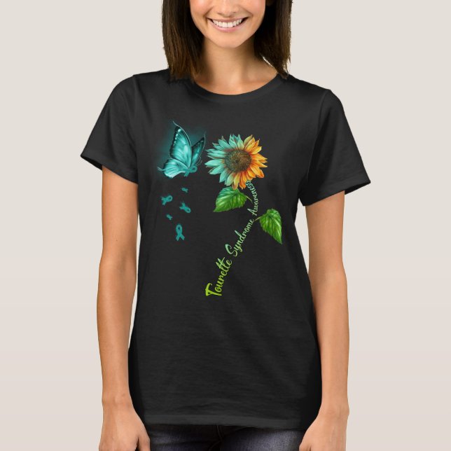 T-shirt Sensibilisation au syndrome de la tourette de tour (Devant)