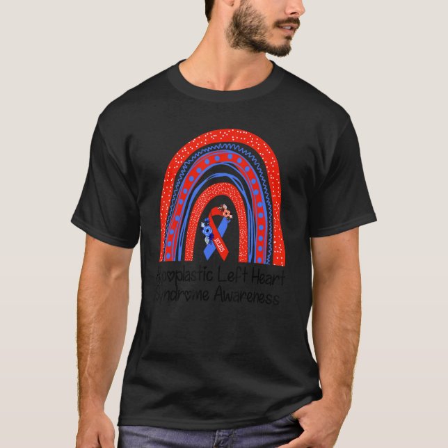 T-shirt Sensibilisation au syndrome du coeur gauche hypopl (Devant)