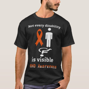T-shirt Sensibilisation au TDAH Ce n'est pas un handicap R