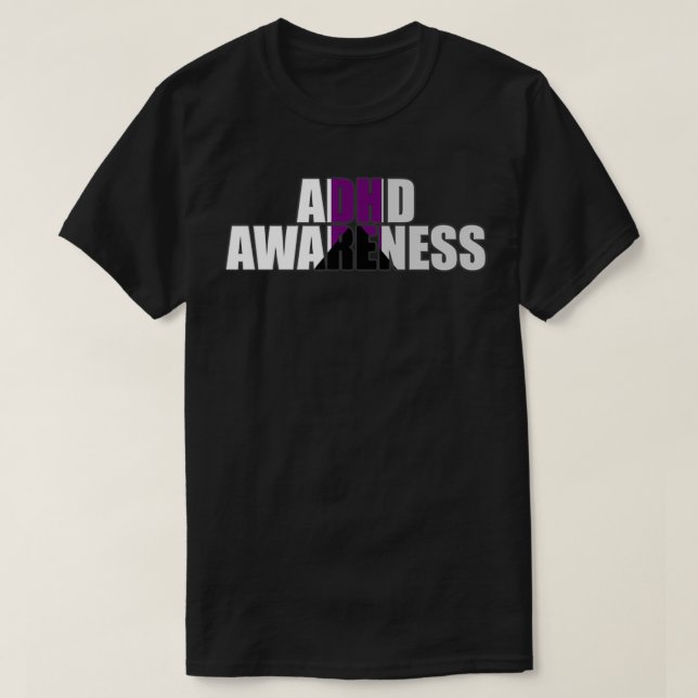T-shirt Sensibilisation au TDAH désisexuel (Design devant)