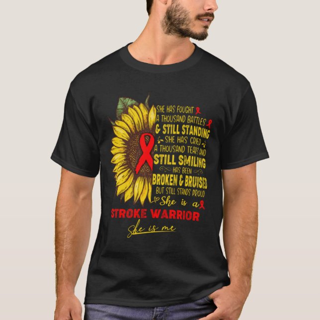 T-shirt Sensibilisation aux accidents vasculaires cérébrau (Devant)