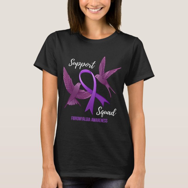 T-shirt Sensibilisation aux fibromyalgies de l'équipe (Devant)