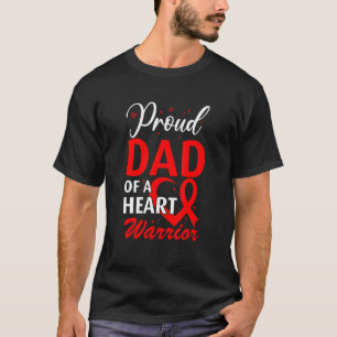 T-shirt Sensibilisation aux maladies cardiaques Fière Papa