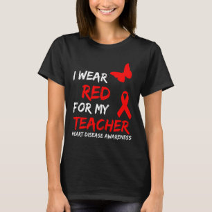 T-shirt Sensibilisation aux maladies cardiaques Je porte d