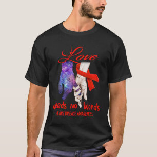 T-shirt Sensibilisation aux maladies cardiaques - L'amour 