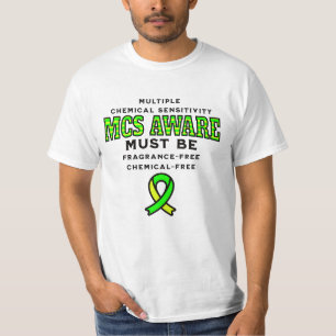 T-shirt Sensibilisation aux MCS de sensibilité chimique mu