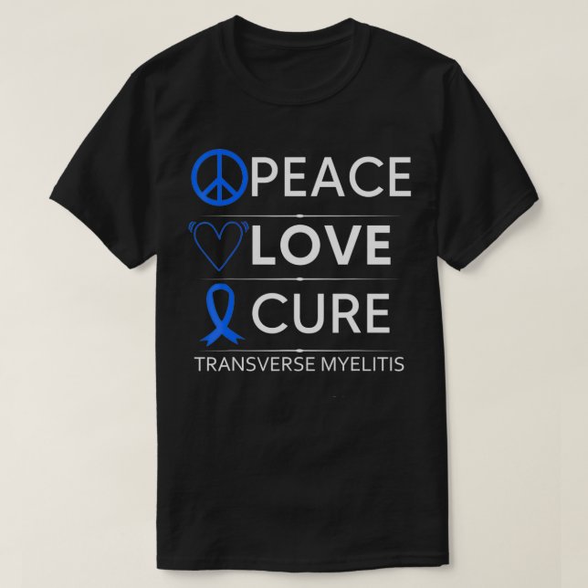 T-shirt Sensibilisation aux myélites transverses Guerrier  (Design devant)
