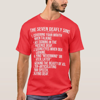 T-shirt Sensibilisation aux sourds Sept péchés mortels Lan