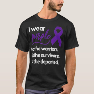 T-shirt Sensibilisation aux surdoses Je porte le pourpre