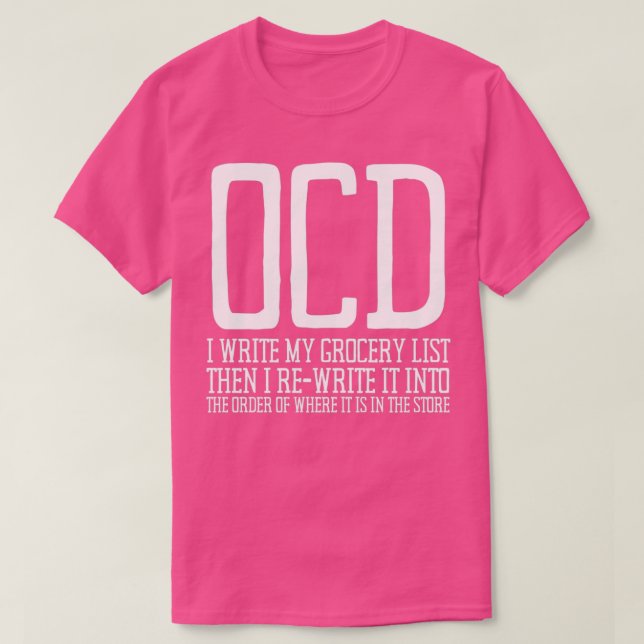 T-shirt Sensibilisation aux troubles Obsessifs Compulsifs  (Design devant)