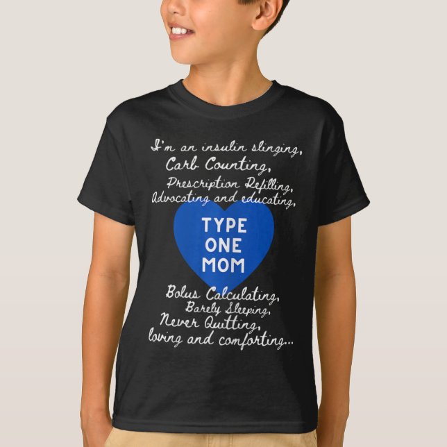 T-shirt Sensibilisation de la mère de type un (Devant)