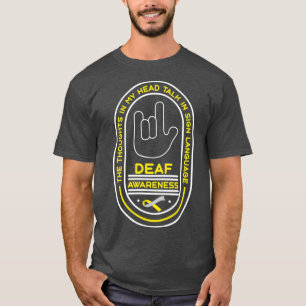 T-shirt Sensibilisation des sourds Parler de surdité Pert