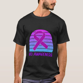 T-shirt Sensibilisation Ibd Crohn Et Colitis Purple R Vint