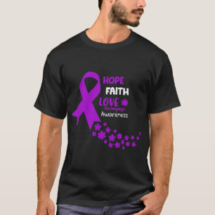 T-shirt Sensibilisation L'Espoir Foi Amour Fibromyalgie Aw