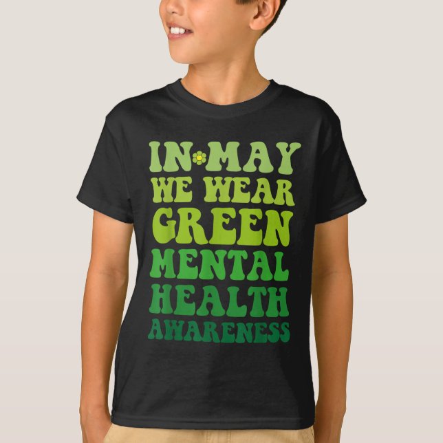 T-shirt Sensibilisation super En Mai Nous Portons La Santé (Devant)