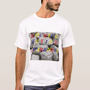 T-shirt Sensibilisation sur l'autisme à rocher WhiteT-Shir