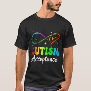 T-shirt Sensibilisation sur l'autisme Acceptation Symbole 