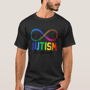 T-shirt Sensibilisation sur l'autisme Acceptation Symbole 