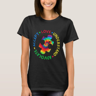 T-shirt Sensibilisation sur l'autisme Accepter Adapt Advoc