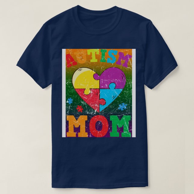 T-shirt Sensibilisation sur l'autisme Autisme Maman Sensib (Design devant)