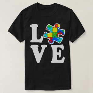 T-shirt Sensibilisation sur l'autisme autiste de puzzle