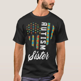T-shirt Sensibilisation sur l'autisme Autiste Soeur Frère