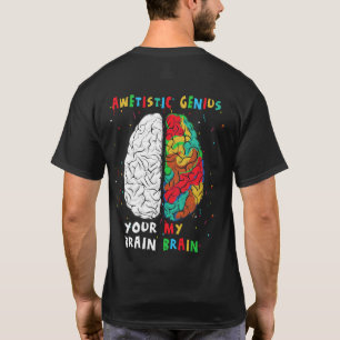 T-shirt Sensibilisation sur l'autisme Awetistic Genius Cer